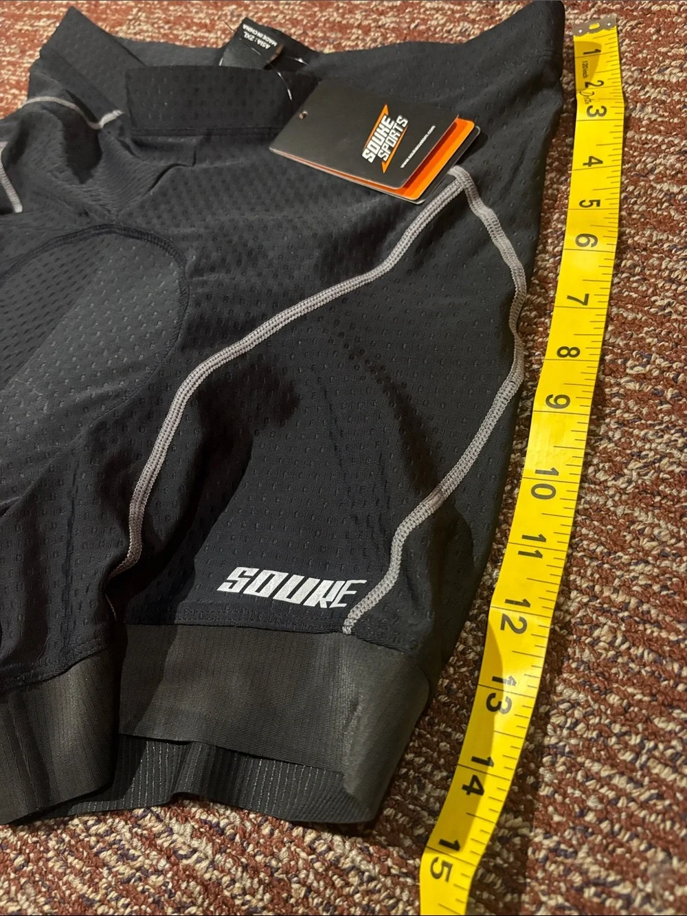 NWT souke sports men’s cycling shorts compression padded bike shorts large